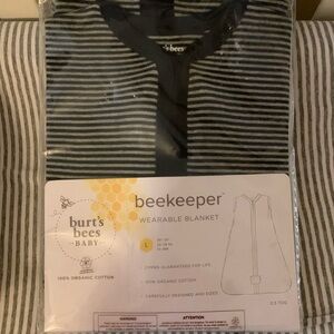 Burt’s Bees blue and grey sleep sack size large